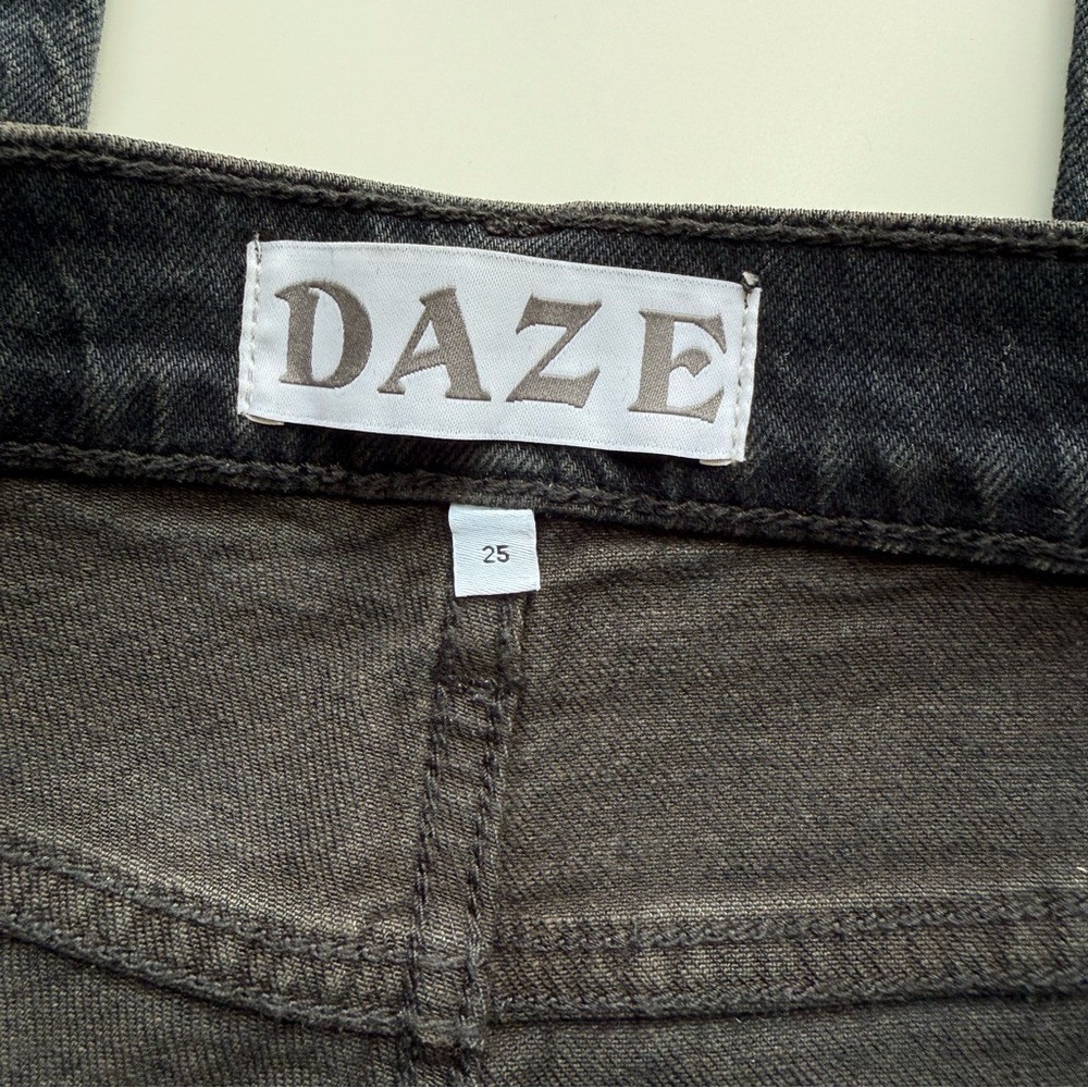 Daily Driver High Rise Skinny Straight Black Jeans Size 25 - Picture 6 of 7